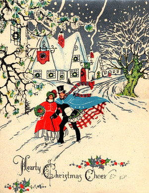  Vintage Рождество Cards