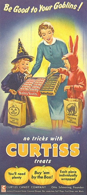  Vintage Dia das bruxas doces Ads