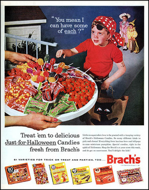  Vintage halloween dulces Ads