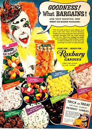 Vintage halloween dulces Ads