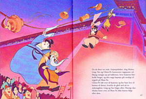  Walt ডিজনি Book Scans –Mulan: The Story of Fa মুলান (Danish Version)