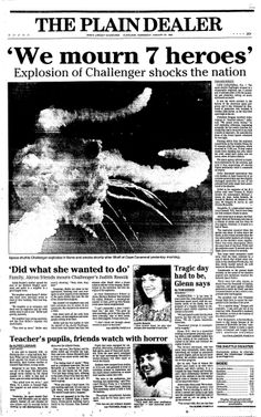 Article Pertaining To 1986 Challenger Explosion 