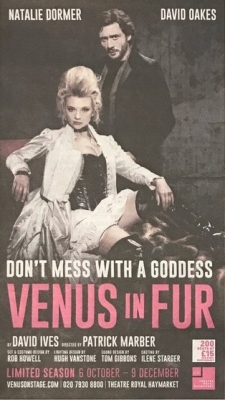 atalie Dormer and David Oakes at "Venus in Fur" Poster in Daily Mail