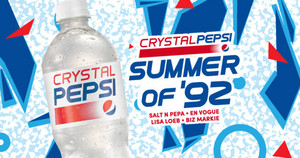  Promo Ad For Crystal Clear Pepsi