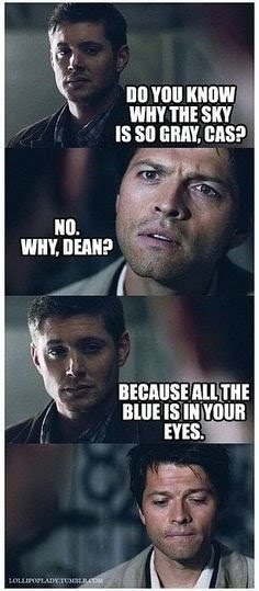  Dean & Cas - ángel With A Blue Eyes