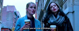  Jessica with Trish in The Defenders