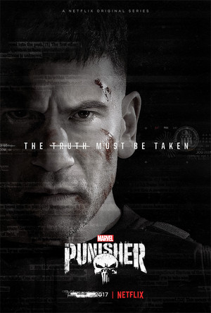  Jon Bernthal as Frank kasteel on a poster for The Punisher
