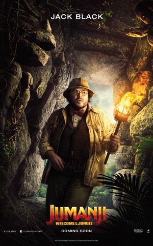  Jumanji: Welcome to the Jungle (2017) Poster - Jack Black as Professor Shelly Oberon