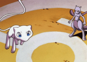  Mew and Mewtwo GIF