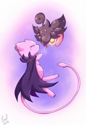 Mew and Pumpkaboo