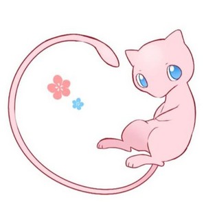  Mew with flores