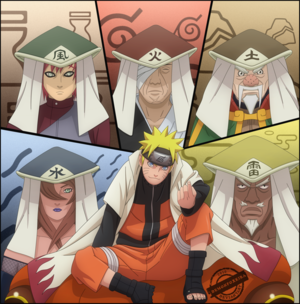  Наруто with the 5 kages
