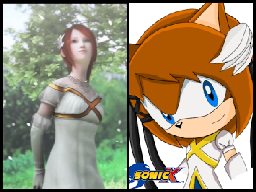 And Sonic X anime series. elise. the. princess. 