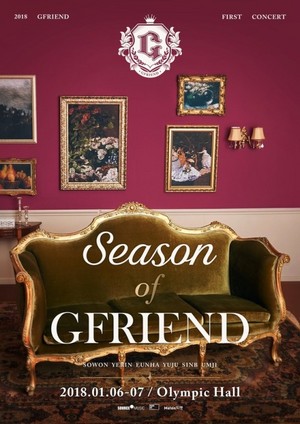  Season of GFriend: First concert Poster voorbeeld