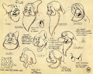  Seven Dwarfs concept sketches