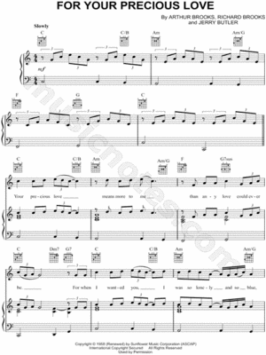 Sheet Music To For Your Precious Love