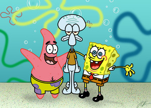  Spongebob, Patrick and Squidward