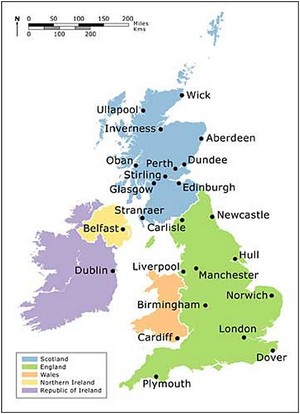  The United Kingdom Map