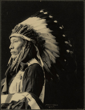  Afraid of Eagle (Sioux) Photograph kwa F. A. Rinehart