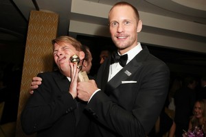 Alexander Skarsgård and Jack McBrayer at SAG Awards 2018