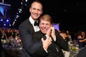  Alexander Skarsgård and Jack McBrayer at SAG Awards 2018
