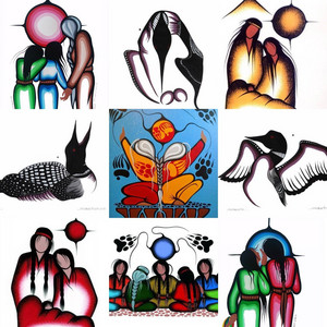  Art দ্বারা Simone McLeod ~An Ojibwe artist and medicine painter