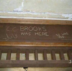  C.C BROOKS WAS HERE SO WAS RED ONLY IN EGYPT