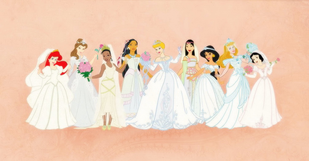 Disney Princess Wedding Dresses Line Up