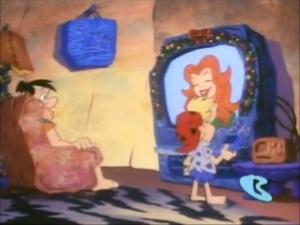  Fred and Stoney watching All Cavegirl Network