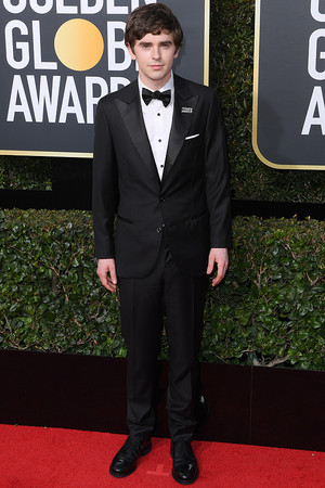 Freddie Highmore at 2017 Golden Globes Awards