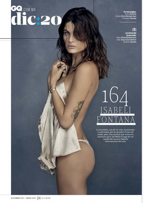  Isabeli Fontana poses in sexy underwear for GQ Mexico [January 2018]