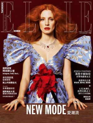 Jessica Chastain ~ Elle Taiwan ~ January 2018