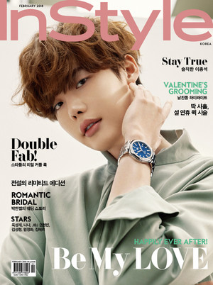  LEE JONG SUK COVERS INSTYLE FOR FEBRUARY 2018