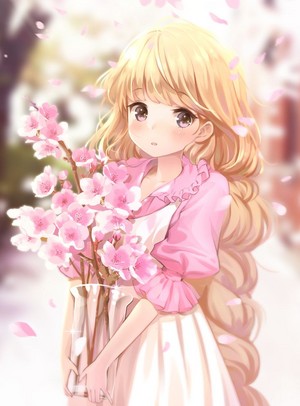  爱情 with blossoms...