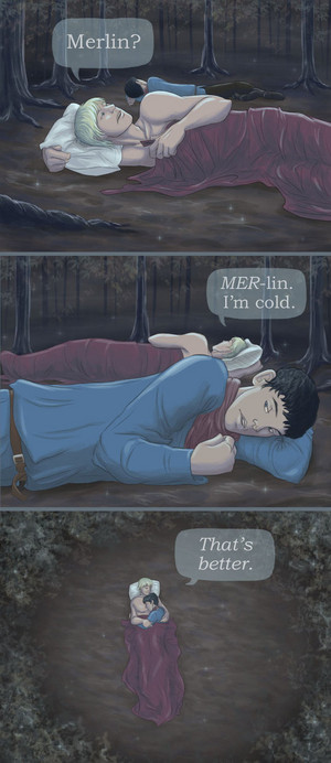  Merlin & Arthur Are So In 사랑 (With Each Other)