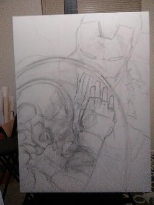  Marvel người hâm mộ Art - Initial Sketch