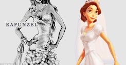 Rapunzel Wedding Dress design
