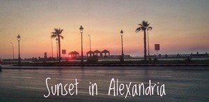  SUNSET IN ALEXANDRIA EGYPT