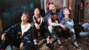  Tae, Hobi, Jin and RM