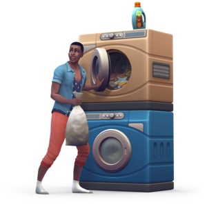  The Sims 4: Laundry دن Stuff Renders