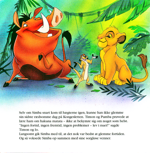  Walt ডিজনি Book Scans – The Lion King (Danish Version)