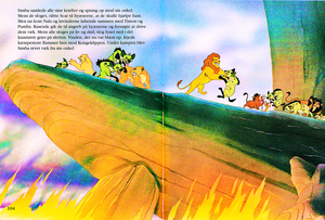  Walt 디즈니 Book Scans – The Lion King: The Story of Simba (Danish Version)
