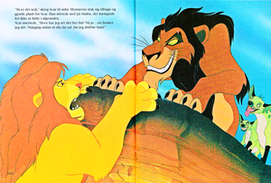 Walt Disney Book Scans – The Lion King: The Story of Simba (Danish Version)