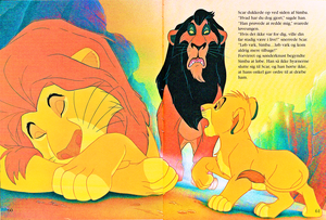  Walt Дисней Book Scans – The Lion King: The Story of Simba (Danish Version)