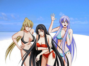  Yuzuriha,Pandora and Sasha(Saint Seiya: The 迷失 Canvas)