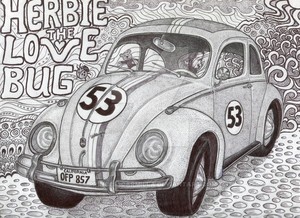  iconic herbie the Amore bug