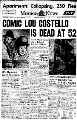 Article Pertaining To Lou Costello