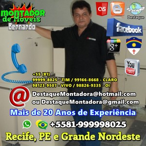  Bernardo Montador de M veis Recife PE 81 99999 8025 2