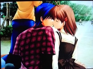  Clannad Tomoya & Nagisa's first baciare