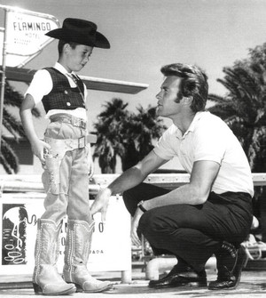  Clint Eastwood in Las Vegas 1960 (during a Rawhide promotion)